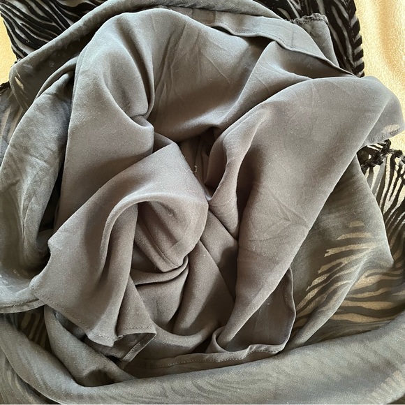 🤍 nwot | cami nyc | Raven Burnout Zebra Silk Midi Slipdress - Picture 7 of 9